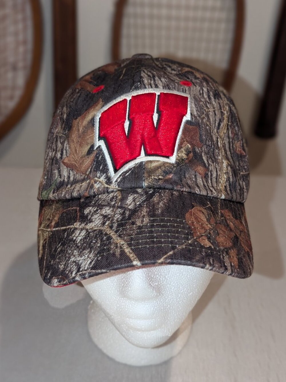 University of Wisconsin Badgers Camo Baseball Cap